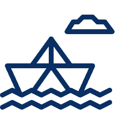 Business Boat Icon from Cyber Line Set