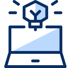 Business Idea Laptop Icon from Cyber Duotone Set