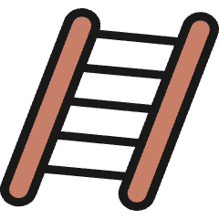 Business Ladder Icon from Ultimate Colors Set