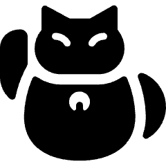 Business Lucky Cat Icon from Ultimate Bold Set