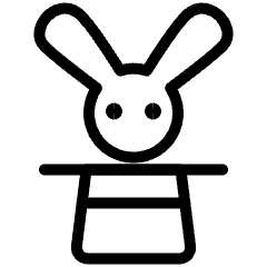 Business Magic Rabbit Icon from Ultimate Light Set