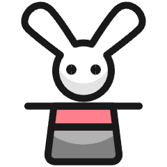 Business Magic Rabbit Icon from Ultimate Colors Set