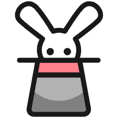 Business Magic Rabbit Hide Icon from Ultimate Colors Set