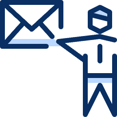 Business Mail User Icon from Cyber Duotone Set