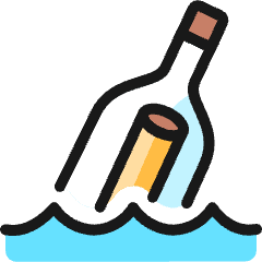 Business Message Bottle Icon from Ultimate Colors Set