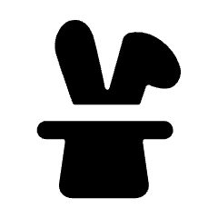 Business Rabbit Hat 1 Icon from Ultimate Bold Set