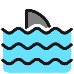 Business Shark 1 Icon from Ultimate Colors Set
