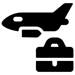 Business Trip Plane Icon from Ultimate Bold Set