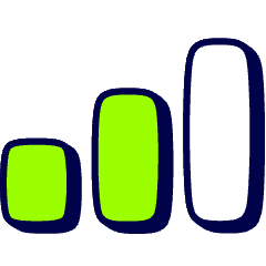 Graph Bar Icon from Stickies Duo Set