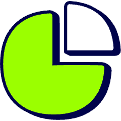 Graph Pie Icon from Stickies Duo Set