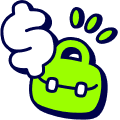 Money Briefcase Icon from Stickies Duo Set