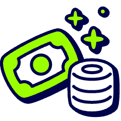 Pile Of Money Icon from Stickies Duo Set