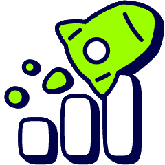 Rocket Launch Chart Icon from Stickies Duo Set