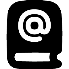 Address Book Icon from Flex Solid Set