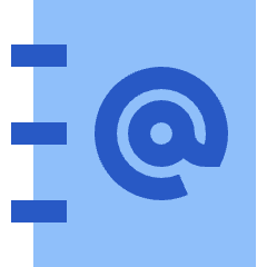 Address Book Icon from Sharp Flat Set