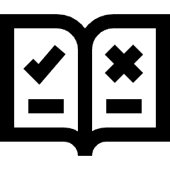 Book Flip Previous Page Arrow Icon from Sharp Line Set