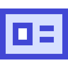 Business Card Icon from Sharp Duo Set