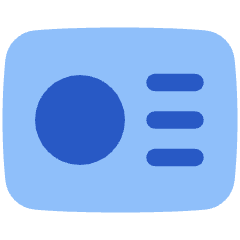 Business Card Icon from Plump Flat Set