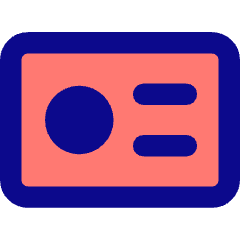 Business Card Icon from Core Pop Set