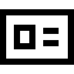 Business Card Icon from Sharp Line Set