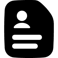 Business User Curriculum Icon from Flex Solid Set