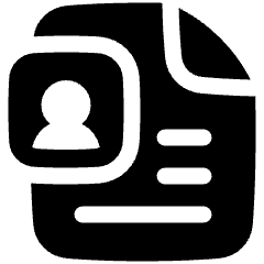 Business User Curriculum Icon from Plump Solid Set