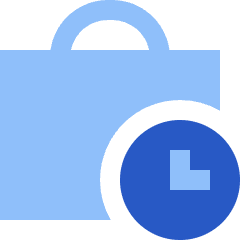 Business Work History Icon from Sharp Flat Set