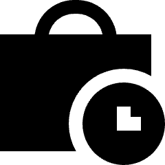 Business Work History Icon from Sharp Solid Set