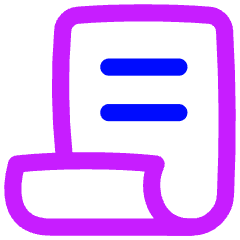 Document Contract License Icon from Flex Neon Set