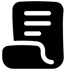 Document Contract License Icon from Plump Solid Set