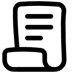 Document Contract License Icon from Plump Line Set