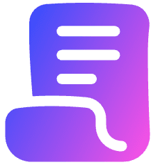 Document Contract License Icon from Plump Gradient Set