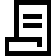 Document Contract License Icon from Sharp Line Set