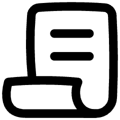 Document Contract License Icon from Flex Line Set