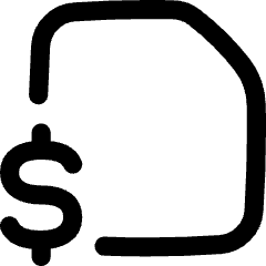 File Document Financial Report Statement Icon from Flex Line Set