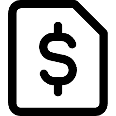 File Document Financial Report Statement Icon from Core Line Set