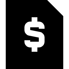 File Document Financial Report Statement Icon from Sharp Solid Set