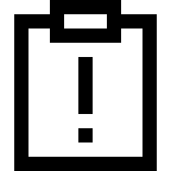 Important Note Icon from Sharp Line Set