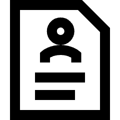 Interface User Curriculum Icon from Sharp Line Set