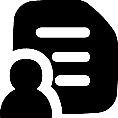 License Agreement Document Icon from Flex Solid Set