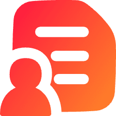 License Agreement Document Icon from Flex Gradient Set