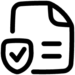 Nda Contract Document Icon from Plump Line Set
