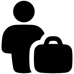 Office Worker Icon from Plump Solid Set