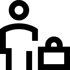 Office Worker Icon from Sharp Line Set