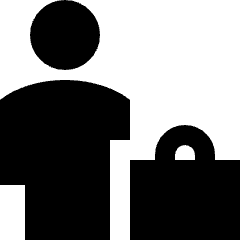 Office Worker Icon from Sharp Solid Set