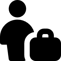 Office Worker Icon from Core Solid Set