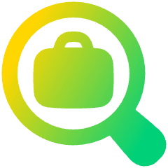 Search Dollar Icon from Plump Gradient Set