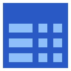 Table Icon from Sharp Flat Set