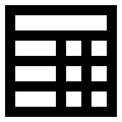 Table Icon from Sharp Line Set