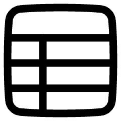 Table Icon from Plump Line Set